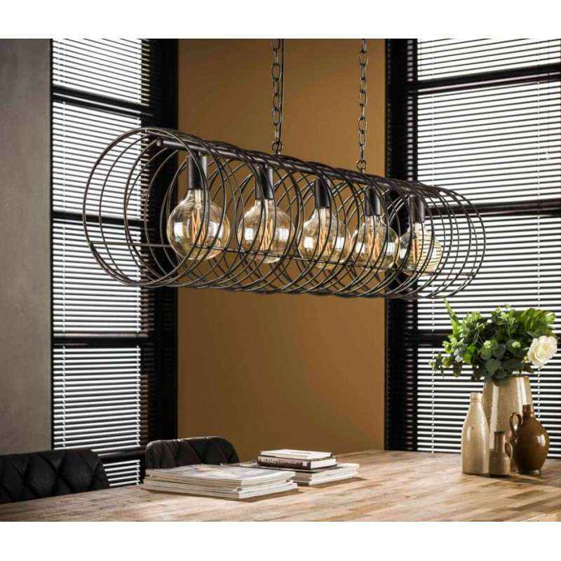 ZI Hanging lamp 5L spiral Ø28 cylinder